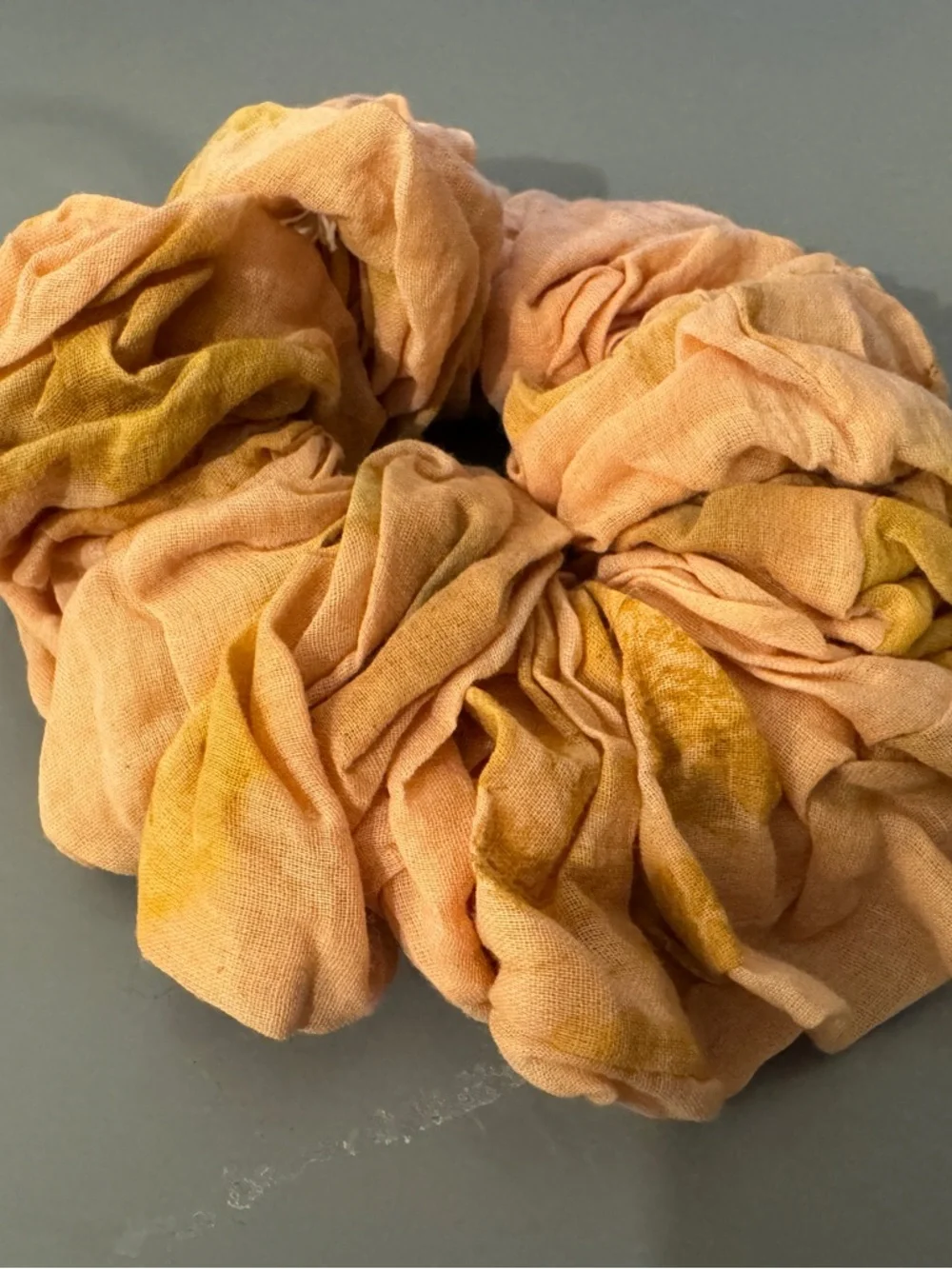 Peach & Mustard Oversized Scrunchie - Women Accessories